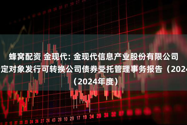 蜂窝配资 金现代: 金现代信息产业股份有限公司向不特定对象发行可转换公司债券受托管理事务报告（2024年度）